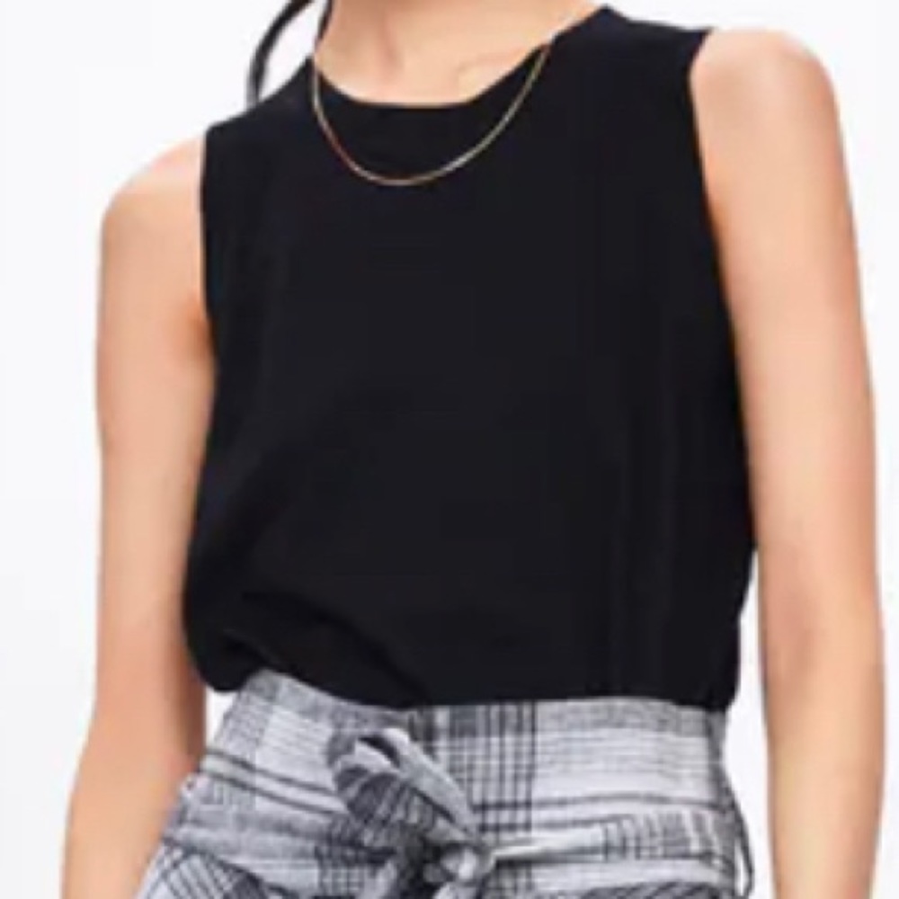 ZARA Sz S NWT Boxy Muscle T black